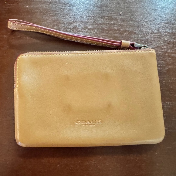 Coach Disney  Mickey Mouse Leather Corner Zip Wristlet - Picture 2 of 2